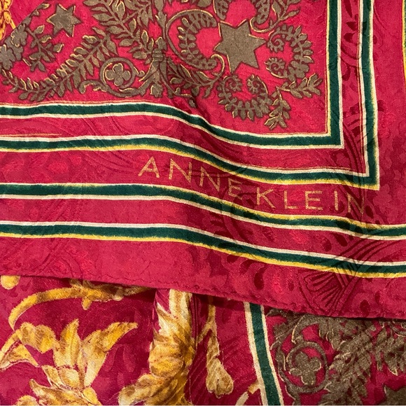 Scarf, Anne Klein Silk Scarf - Picture 4 of 7